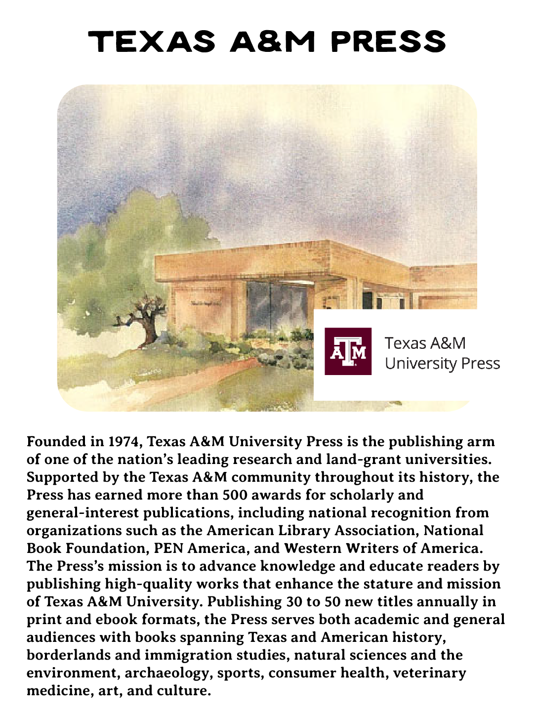 Texas AM Press